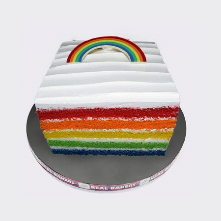 Rainbow Cake with White Chocolate - Tasting Thyme